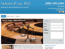 Tablet Screenshot of iplawyer-mi.com